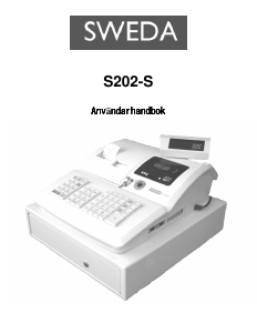 Bruksanvisning Sweda S202-S Kassaregister