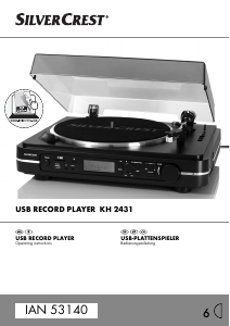 Manual SilverCrest IAN 53140 Turntable