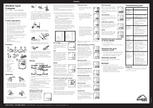 Manual Asaklitt 401-KS20TUL Cycling Computer