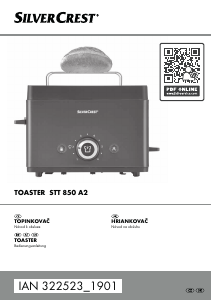 Bedienungsanleitung SilverCrest STT 850 A2 Toaster