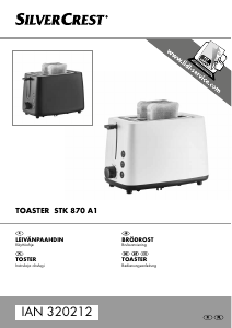 Bedienungsanleitung SilverCrest IAN 320212 Toaster