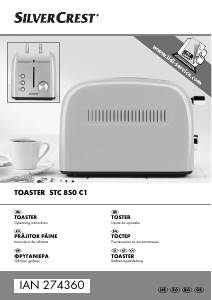 Manual SilverCrest IAN 274360 Toaster
