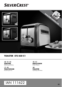 Bedienungsanleitung SilverCrest IAN 111622 Toaster