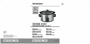 Manual SilverCrest IAN 321529 Slow Cooker