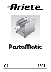 Manual Ariete 1591 PastaMatic Máquina da massa