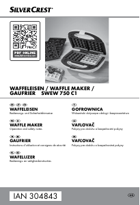 Manual SilverCrest IAN 304843 Waffle Maker