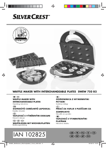 Manual SilverCrest SWEW 750 B2 Waffle Maker