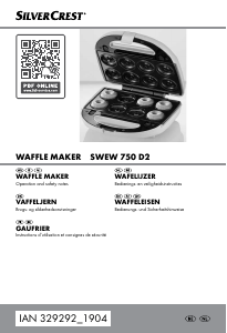 Manual SilverCrest IAN 329292 Waffle Maker