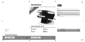 Manual SilverCrest IAN 78948 Waffle Maker