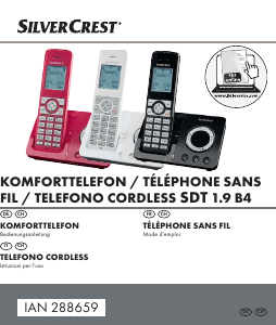 Manuale SilverCrest IAN 288659 Telefono senza fili