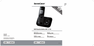 Bedienungsanleitung SilverCrest IAN 114043 Schnurlose telefon