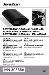 Handleiding SilverCrest IAN 305886 Mobiele oplader