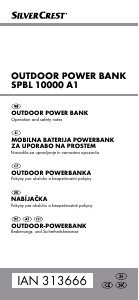 Priročnik SilverCrest SPBL 10000 A1 Prenosni polnilnik