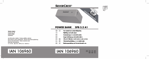 Käyttöohje SilverCrest SPB 5.2 A1 Kannettava laturi