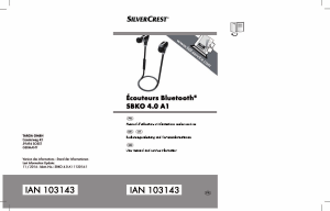 Mode d’emploi SilverCrest IAN 103143 Casque