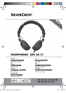 Manual SilverCrest IAN 114037 Headphone