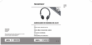 Manual SilverCrest IAN 113022 Headphone