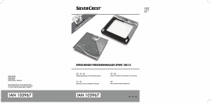 Manuale SilverCrest IAN 103967 Bilancia