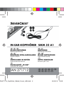 Manual de uso SilverCrest IAN 271712 Auriculares