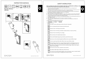 Mode d’emploi Qazqa 38958 Rox Lampe