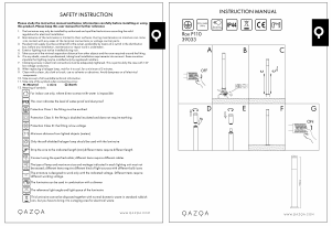 Bruksanvisning Qazqa 39033 Rox Lampa