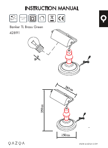 Kasutusjuhend Qazqa 42891 Banker Lamp