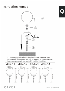 Kasutusjuhend Qazqa 43464 Bol Lamp