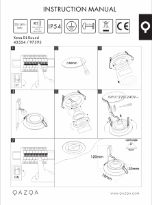 Mode d’emploi Qazqa 43554 Xena Round Lampe