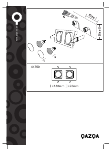 Manual Qazqa 44750 Qure Candeeiro