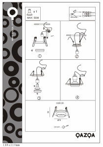 Bruksanvisning Qazqa 44810 Spa Lampa