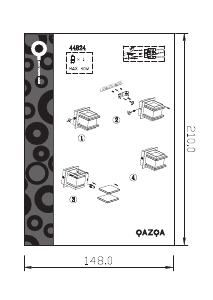 Bruksanvisning Qazqa 44824 Block Lampa