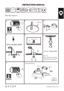 Manuale Qazqa 44882 Edu Lampada