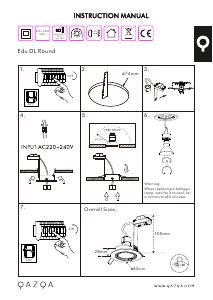 Brugsanvisning Qazqa 44884 Edu Lampe