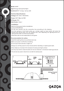 Bruksanvisning Qazqa 44887 Doblo Lampa