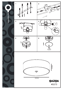 Mode d’emploi Qazqa 45273 Rope Lampe