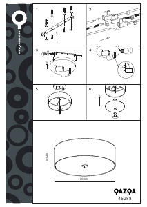 كتيب Qazqa 45288 Drum مصباح