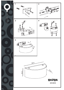 Bruksanvisning Qazqa 45309 Drum Lampa