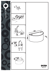 Kullanım kılavuzu Qazqa 45311 Drum Lamba