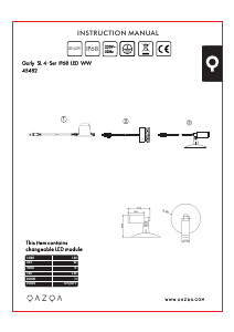 説明書 Qazqa 45482 Garly ランプ