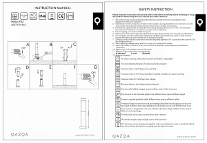 説明書 Qazqa 45673 Malios ランプ