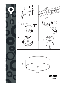 Manual Qazqa 45913 Drum Lamp