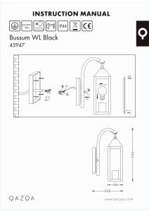 Manual de uso Qazqa 45947 Bussum Lámpara