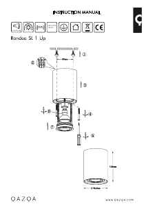 Mode d’emploi Qazqa 89201 Rondoo 1 Up Lampe