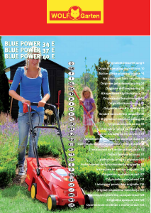 Посібник Wolf Garten Blue Power 34 E Газонокосарка