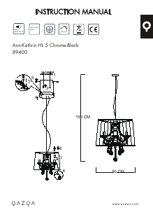 Kasutusjuhend Qazqa 89400 Kathrin 5 Lamp