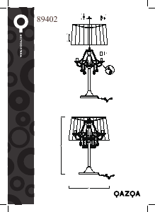 説明書 Qazqa 89402 Kathrin 3 ランプ