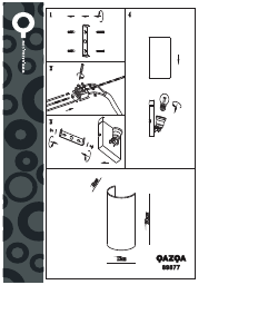 Mode d’emploi Qazqa 89877 Simple Drum Lampe