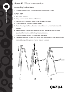 Manual de uso Qazqa 90326 Puros Lámpara