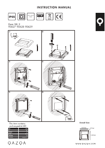 Manual Qazqa 90629 Gem 2 Candeeiro