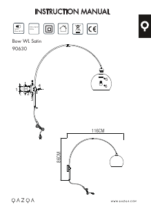 Kasutusjuhend Qazqa 90630 Boog Lamp